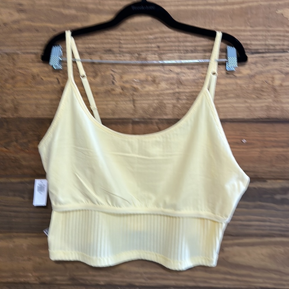 Strappy Rib-Knit Cropped Tank Top for Women - Picture 11 of 12